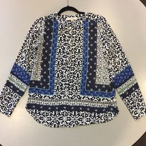 LOFT Patterned Popover Top